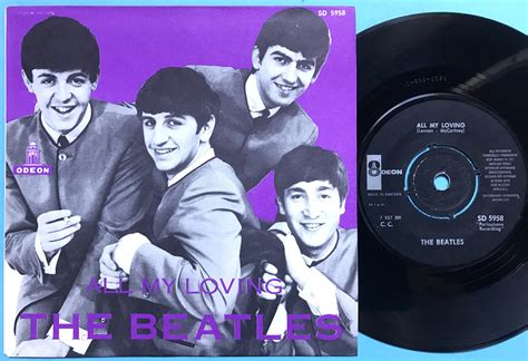 Nostalgipalatset Beatles All My Loving 7 Swe Purple Ps 1963