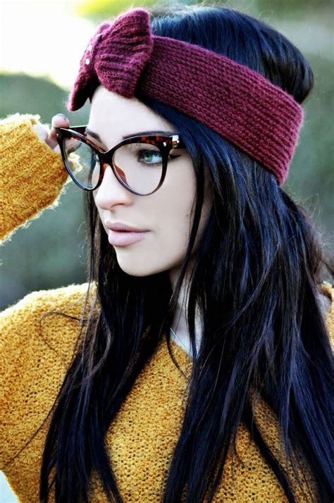 Cat Eye Glasses Celebrity Fashion Accessory Nerdy Glasses For Girls Fashion Accessory Knit