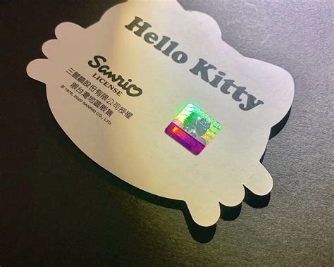 三麗鷗 sanrio hello kitty 防偽標籤辨識3步驟1提報 防偽印刷 雷射全像 淩雲科技股份有限公司 holosolution inc 防偽雷射標籤 防複印紙 防