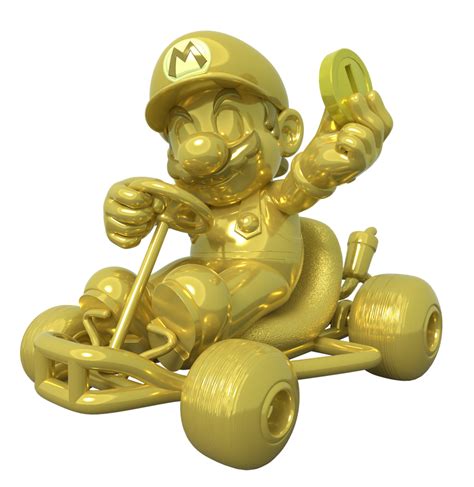 Gold Mario Kart Render By Nintega Dario On Deviantart