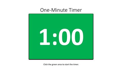 Ppt One Minute Timer Powerpoint Presentation Free Download Id8867344