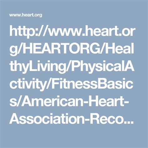 Heartorghealthylivingphysicalactivity