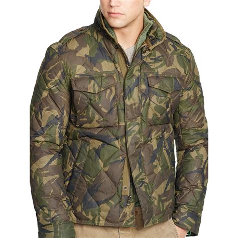Lyst Polo Ralph Lauren Quilted Camouflage Down Jacket In Green For Men