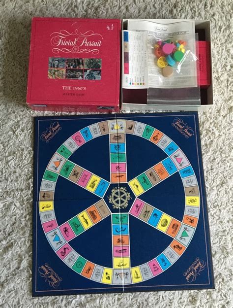 Vintage Trivial Pursuit The 1960s Master Board Game Parker Brothers