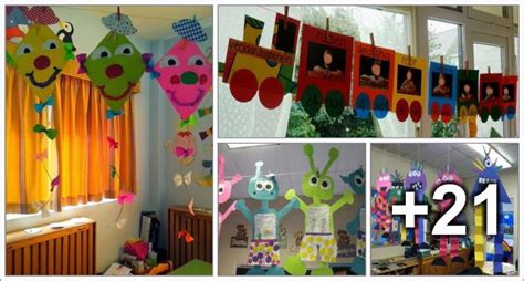 Here i bring different solutions to make a christmas tree on the wall. 25 Hanging decoration ideas for school - Preschool - Aluno On