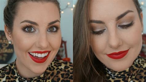 Holiday Glam Makeup Tutorial Neutral Eyes Youtube