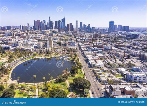 Macarthur Park Los Angeles Stock Image Image Of Daytime 215684699