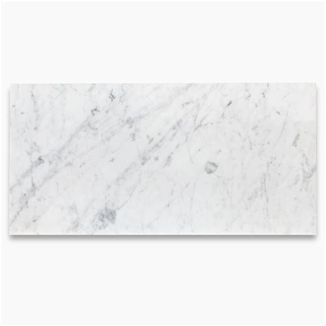 Italian Carrara White Marble 12x24 Tile Polished Stone Center Online