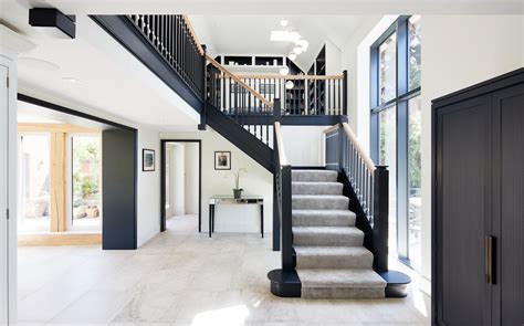 Open Plan Living Space With A Contemporary Staircase
