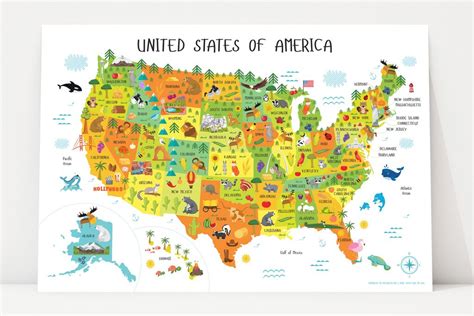 State Map For Kids Printable Map