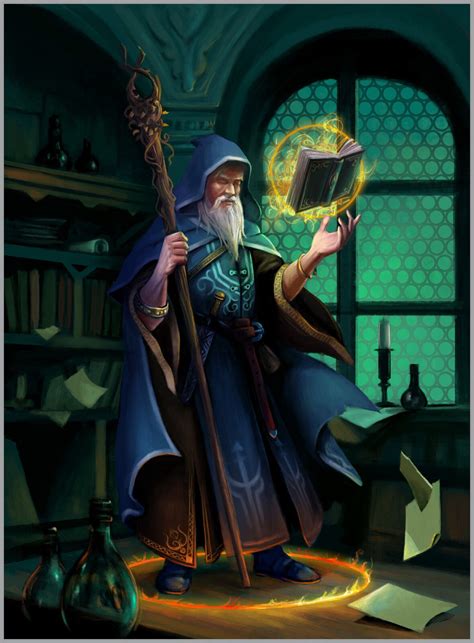 Wizard Art Concept For Board Game Emilian Enache Wizard Drawings