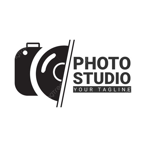 Logo Etykiety Studia Fotograficznego Z Zabytkowym Aparatem Png Logo