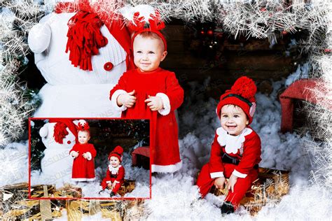 Photoshop Overlay Christmas Overlays Winter Frames Invent Actions