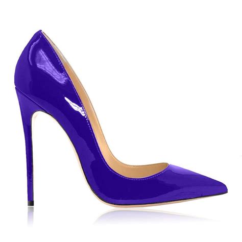 identità decollete swami vernice viola 120mm stilettos pumps heels stiletto heels high heels