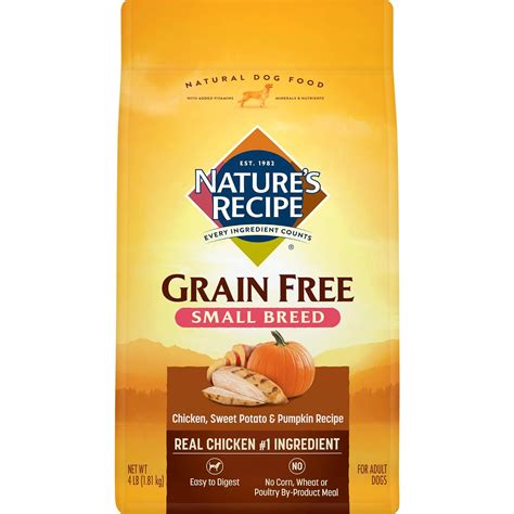 Natures Recipe Grain Free Small Breed Dry Dog Food 4 Pound