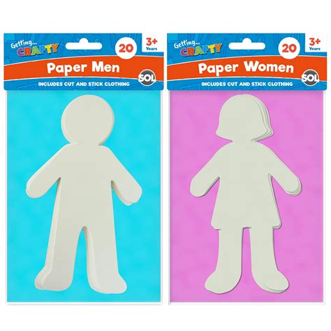 Buy 40pcs Paper People Cutouts For Kids Arts And Crafts 20 Boys And