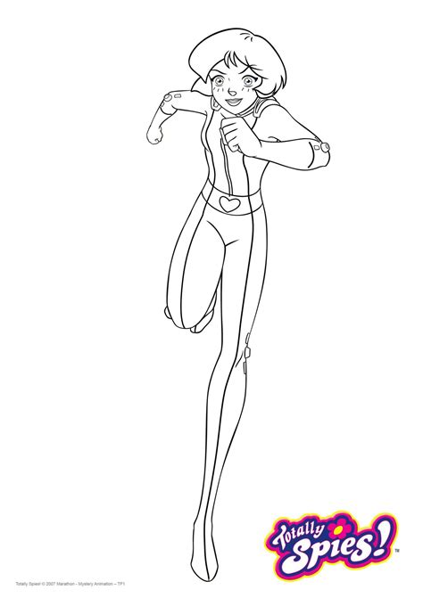 Coloriage Alex Coloriage Totally Spies Coloriages Dessins Animes