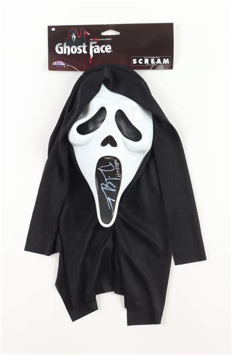Dave Sheridan Signed Scary Movie Scream Mask Inscribed Wazzup Jsa