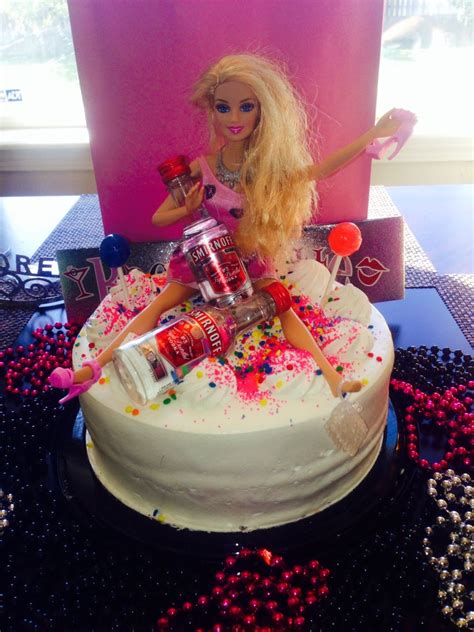 Bachelorette Drunk Barbie Cake 21st Birthday Cake For Girls 21st