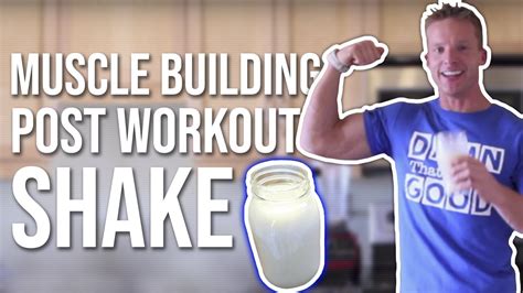 Post Workout Shake Recipe For Muscle Gain Includes Secret Ingredient