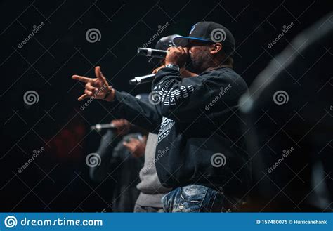 Concert Of Legendary Rap Band Wu Tang Clan From Usa Editorial Image