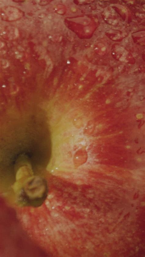 Video Of The Texture Of Fresh Apples Free Stock Video