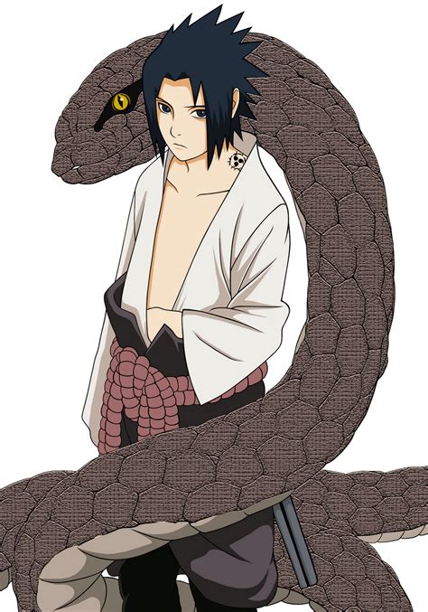Uchiha Sasuke With Snake By Skurpix On Deviantart
