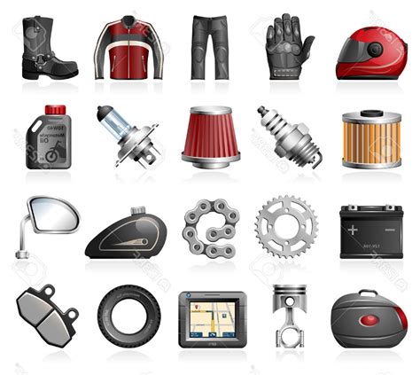 Motorcycle Parts Vector At Collection Of Motorcycle