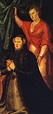 ca. 1555 Catherine of Austria with her namesake, St. Catherine of ...