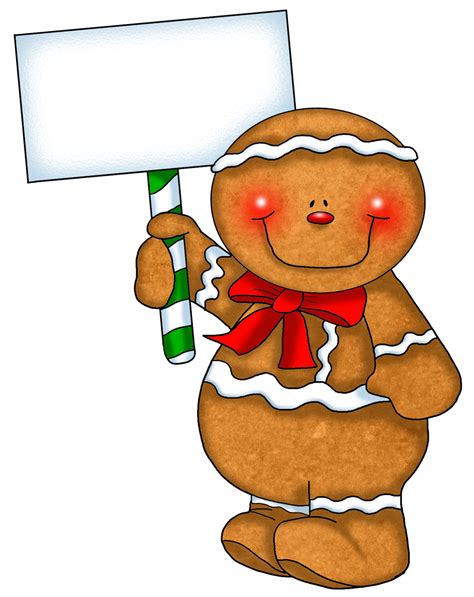 Gingerbread Man Frame Christmas Frames Borders Clip Art