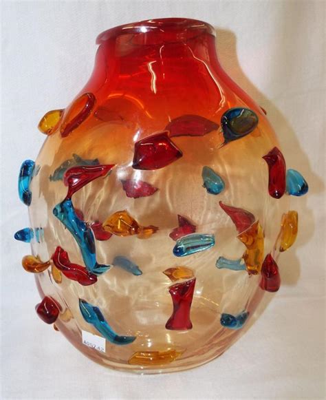 Sold Price Murano Artist Signed Art Glass Vase September 5 0116 12