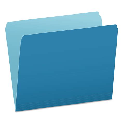Pendaflex Colored File Folders Straight Tab Letter Size Bluelight