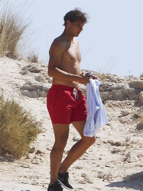 Shirtless Rafa Rafael Nadal Swim Shorts Tennis Stars