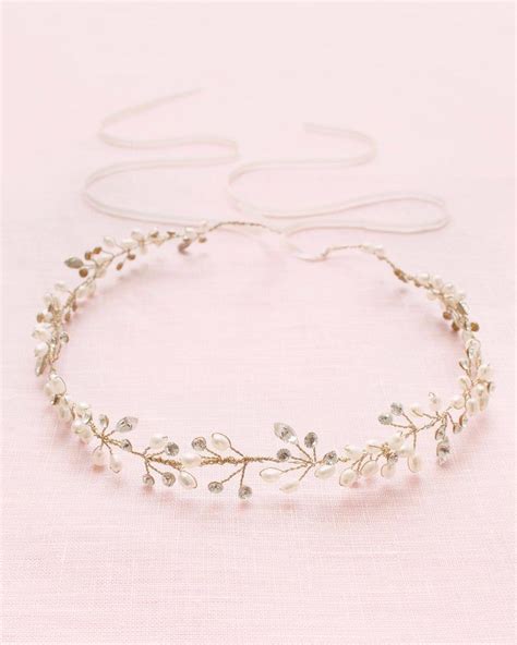 Delicate Pearl And Crystal Hair Vine Pearl Hair Vine Made To Etsy