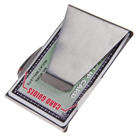 Buy money clip card holder and get the best deals at the lowest prices on ebay! Slim Stainless Steel Double Sided Money Clip Wallet Credit Card ID Holder | eBay