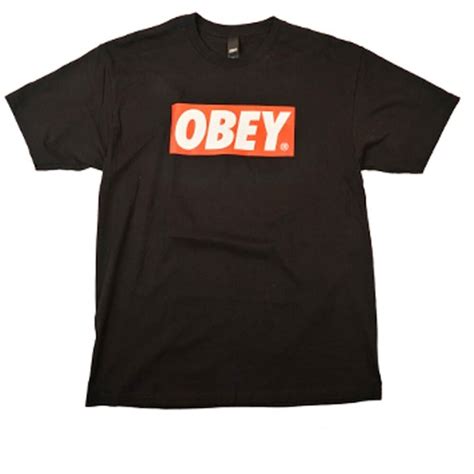 Obey Bar Logo Tee Black Natterjacks