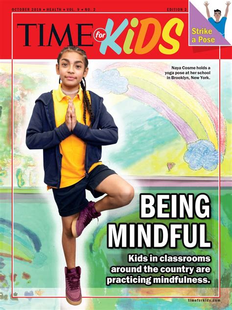102018 Time For Kids Being Mindful Magazines For Kids Teachers