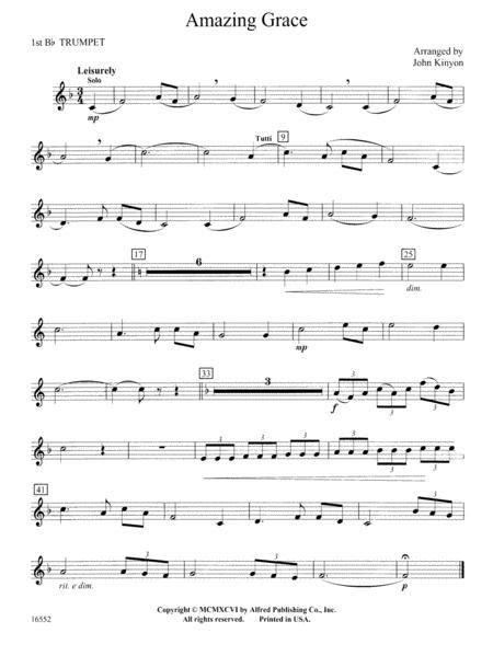 Trumpet Sheet Music Amazing Grace Amazing Grace Sheet Music For