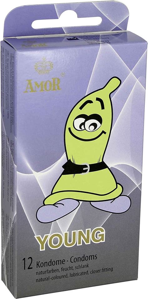 Amor® Young 12 Preservativos Masculinos Amazones Salud Y Cuidado Personal