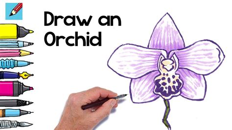 Gousicteco Orchid Drawing Easy Images
