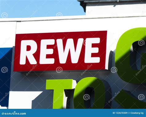 Rewe To Go Supermarket Signboard Editorial Stock Image Image Of