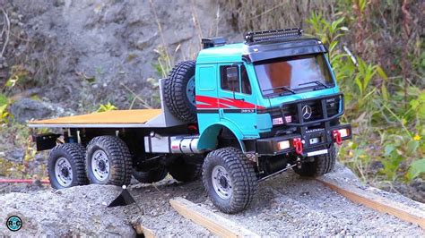 Mercedes Benz X Rc Crawler Truck On Cross Rc Mc Base Rc