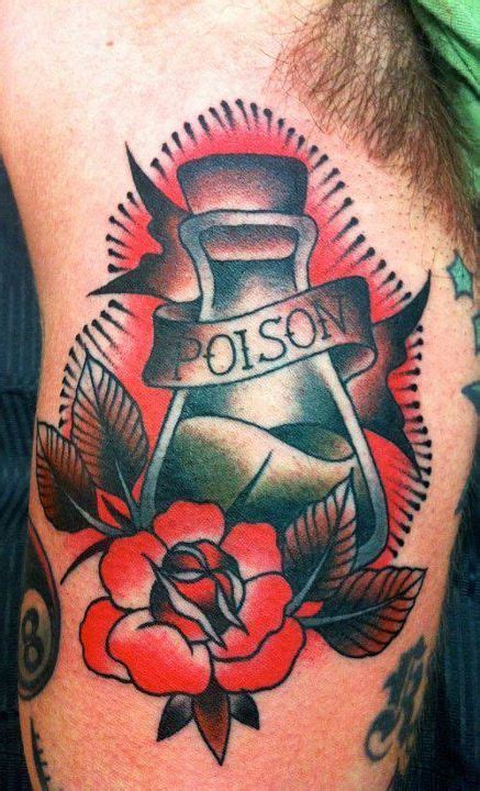 18 Sinister Poison Bottle Tattoos Bottle Tattoo Poison Bottle Tattoo