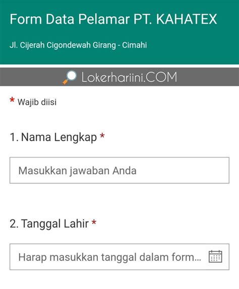 Discover trends and information about pt. Lowongan Kerja PT Kahatex Lulusan SMA SMK D3 S1 Terbaru ...
