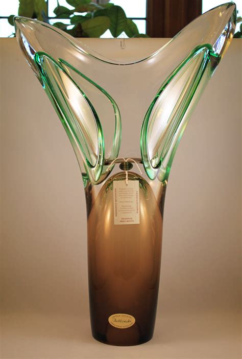 Tall Glass Vases Demure By Adam Jablonski Boha Glass