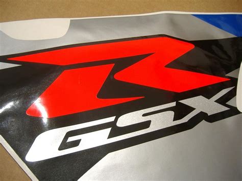Suzuki Gsx R 1000 2002 K2 Decals Kit Set Whiteblue Version