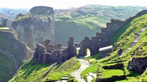 Tintagel Castle Cornwall England Tintagel Castle In Cornwall The