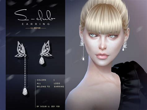 The Sims Resource S Club Ts4 Ll Earrings 2021028