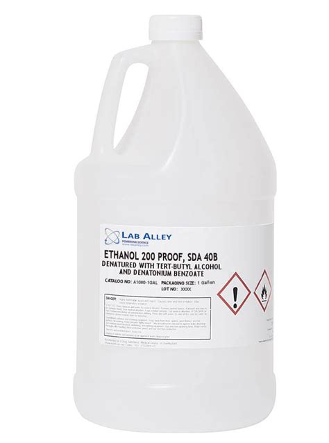 Buy Sda 40b Ethanol 200 Proof 100 24 Bulk Sizes Lab Alley