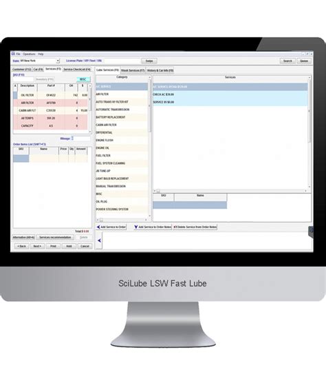 Software For Car Wash And Fast Lube Business Scilube Lsw